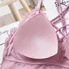 Canottiere Canotte Canotte in pizzo senza fili da donna Reggiseno morbido Reggiseno Beauty Back Intimo Canotta Lingerie246w