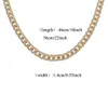 Männer Hip Hop Goldkette Top Qualität Kupfer Mikroeinsätze Weißer Diamant MIAMI CUBAN LINK Halsketten Halsreifen Iced Out Bling Bling Schmuck 14mm