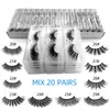 Mayshikou Ganzes 3D Falsch Wimpern Sets 10pairs Langes natürliches Haar LashSextesion Make -up gefälschte Wimpern synthetische Haare 4846522