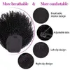 Cabelo humano curto rabo de cavalo novo estilo clipe em alta afro kinky encaracolado cabelo humano cordão rabo de cavalo extensão de cabelo para mulheres negras 128140034