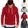 Sweats à capuche pour hommes, entraînement de gymnastique, couleur unie, hauts à manches longues, automne hiver, sweat-shirt décontracté, chemisier, survêtements à capuche, 9 couleurs, taille Selec (S-5XL)