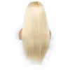 B cabelo loiro brasileiro em linha reta perucas de cabelo humano cor loira 613 perucas dianteiras do laço do cabelo humano peruano indiano3055599