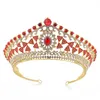 Moda Full Circle Tiaras Korowód Wyczyść Austriackie Dżetów Królowa Księżniczka Korony Ślubna Bridal Crown Party Headpieces 5 Kolory