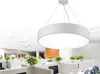 Moderne minimalism LED hanglamp ronde kroonluchters zwarte verlichtingsarmaturen voor kantoor studiekamer Woonkamer Slaapkamer AC85-265V