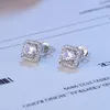 Nya lyx smycken bröllop örhängen Hight kvalitet 925 sterling silver diamant engagemang vackra smycken kristall örhängen