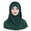 Foulard musulmano Cappello islamico per donna Copricapo in cotone tinta unita Cappello turbante Bandana Copricapo Novità