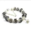 Charm Bracelet 925 Silver Bracelets For Women Royal Crown Bracelet Purple Crystal Beads Diy Jewelry Christmas gift GD90