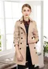 gorące wyprzedaże! Wiosenne Kobiety Moda Anglia X-Long Style Płaszcz Trench / Wysokiej Jakości Nazwa marki Casual Casual Długi Trench / Jacket B8684F310 4 Kolory