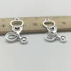 Wholesale 150pcs stethoscopes antique silver charms pendants Jewelry DIY For Necklace Bracelet Earrings Retro Style 28*15mm