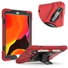 iPad 10.2 7 번째 프로 견고한 충격 갑옷 고무 태블릿 PC 케이스 헤비 듀티 Shockproof 어깨 스트랩 터치 펜 슬롯 수비수 가방