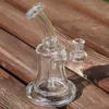 mini glass Hookahs bong thick banger hanger 14mm female joint 95mm dia 190mm height 100 high borosilicate glass 965