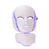 7 Color Photon LED Light Therapy Face Beauty Machine LED Face Neck Mask With Microcurrent for Skin Rejuvenation Whitening Device