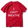 Letter Print Casual T-shirt I can't breath T Shirt Summer Casual Tee I CAN'T BREATHE Cotton T-shirt 7 Colors