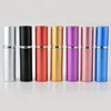 5ml Portable Mini Refillerbar Parfymflaska med Spray Doft Pump Tom Kosmetiska behållare Spray Atomizerflaska för resor YD0351