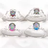 10 Pcs Rainbow Mystic Topaz Gems 925 Sterling Silver Ring For Women's Wedding Engagemet Party Jewelry American Australia Holiday Gift