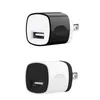 Adaptateur USB 5V 1A US USB AC Chargeur mural Adaptateur de chargeur de voyage à domicile Mini chargeur USB pour Samsung Iphone 7 8 x Smartphones mp3 pc