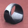 Campeonato de la banda de motocicleta cuadrada cuadrada de acero inoxidable anillo de oro negro anillos Hip hop Joyería de moda y regalo arenoso