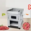 New Automatic Stainless Steel Household Electric Manual Meat Cutting Chipper Meat Cutter Commercial Shredding Chipper Machine