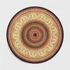 Carpets Wishstar Vintage American Flower Pattern Round Rug For Living Room Europe National Style Bedroom Carpet Floor Mat Office Chair1