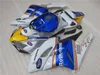 Oryginalna formowanie Darmowe Dostosuj Zestaw do błonnika dla Honda CBR1000RR 2004 2005 Blue White Fairings Set CBR1000RR 04 05 OT19