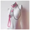 Collar de cuero Sailor Moon para mujer, cadena de plomo, ataduras de Bondage, juego para adultos, collares BDSM, Juguetes sexuales, conjunto de accesorios para juegos sexuales