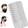 Papel de filtro transpirable PM 2.5 para mascarilla facial contra el polvo antivaho Filtro de carbón activado Cubierta bucal antipolvo Máscaras de trabajo al aire libre Unisex En stock
