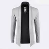 패션 - 2019 패션 브랜드 여름 가을 남자의 솔리드 코트 카디건 재킷 케이프 얇은 캐주얼 남성 코트 스웨터 컬러 스웨터