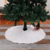 Christmas Decorations Diameter 78cm/90cm/122cm/152cm Tree Skirt Pure White Home Decoration Long Fur Plush High Quality Xmas Carpet Year1