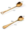 Colorful ice cream spoon love heart shaped spoon coffee tea stir spoons for party wedding supplies kitchen accessories