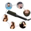 New Heated Beard Electric Hair Brushes HairStraightening with 3 Heat Setting Portable BeardComb Straightener BeardIron LED Display