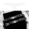 Men039S Black Biker Heavy Chain Lord039S기도 크로스 브레이슬릿 스테인리스 스틸 1277224