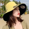 디자이너 버킷 모자 태양 모자 모자 Ma'am 해바라기 모양 선 스크린 여름의 다목적 양면 베일 8094323