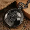 Classic Vintage Black Butler Anime Cosplay Design Pocket Watch Men Women Quartz Analog Watches with Necklace Chain Timepiece Clock