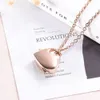 ZZL119 Hot Selling Cheap Cremation Jewelry Heart Urn Necklace for Human Ashes Holder Keepsake Locket for Men Women Engravable