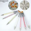 7pcs/set Double Head French Nail Art Brush Dotting Pen Beads Dot Flowers Painting Drawing Gradient Petal Serrated Tools Manicure
