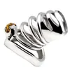 Chastity Devices Brand New Stainless Steel Male Device Belt Chastity Cage Fetishism Lock 09d