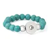 Wholesale-Hot sale snap button armband bracelet,Turquoise  one snap jewelry NB0105