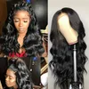 Brazilian Body Wave Glueless Lace Front Human Hair Wigs for Black Women Pre Plucked with Natural Hairline Baby Hair 150% Density231I