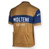 メンズレトロなMolteni Cycling Jersey Summer Proチームサイクリング衣料品自転車wear Roupas Ciclismo Maillot Tops