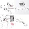 10 Pack Swivel Hooks Clips S Hooks Smooth Spinning för att hänga vindspinnare Vindklockor Kristallers Party Supply Rotatin2230145