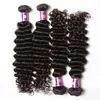 50% Off Virgin Hair Extensions Brazilian Hair Bundle Deals Deep Wave Human Hair Weaves 4PCS Lot Brazillian Wholesale Natural Weave