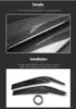 Carbon Fiber Headlights Eyebrows Eyelids for BMW G30 5 Series Accessories Front Headlamp Eyebrows Car Styling Stickers