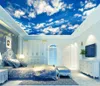 Blå moln himmel solljus tak väggmålning tak väggmålning vardagsrum sovrum tapet heminredning