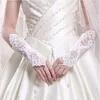 Suknia ślubna Bridal Rękawiczki Bride Bride Bez palca koronkowe cekinowe cekinowe akcesoria ślubne Rękawiczki