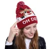 LED Moda de Natal Gorro Moda Xmas bonés Luz-up Gorros Chapéus luz ao ar livre Pompon Bola Ski Cap chapéus de festa DC806