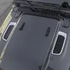 Krom Araç Motoru Hood Hava AC Çıkışı Vent Dekorasyon Kapak Sticker için Jeep Wrangler JL 2018+ Otomobil Dış Aksesuar