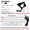 Aneikeh Fashion Sexy Frauen-Schuhe Peep Toe PVC Transparent Heel Keil-Absatz-Sandelholz-Gladiator-Kreuz-Bügel Lace-Up Pumps CY200518