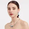 Donne Orecchini nuovo disegno della sfera di lana colorata con frange degli orecchini di modo nappe orecchino di 2019 gioielli per le donne 6 colori