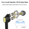 TWS trådlös Blåsterooth hörlurar Smart knappkontroll Dual Dynamic HiFi Bass Earbuds Vattentät Sparkrs Headset med MIC