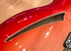 Deluxe Fire Glo Cherry Sunburst 12 cordes guitare électrique semi creux de carrosserie brillant vernis